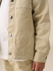 Angel & Rocket Cream Tyson Casual Embroidered Jacket - Image 4 of 7