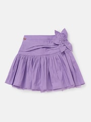 Angel & Rocket Purple Roxie Corsage Woven 100% Cotton Skirt - Image 5 of 7