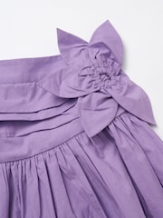 Angel & Rocket Purple Roxie Corsage Woven 100% Cotton Skirt - Image 7 of 7