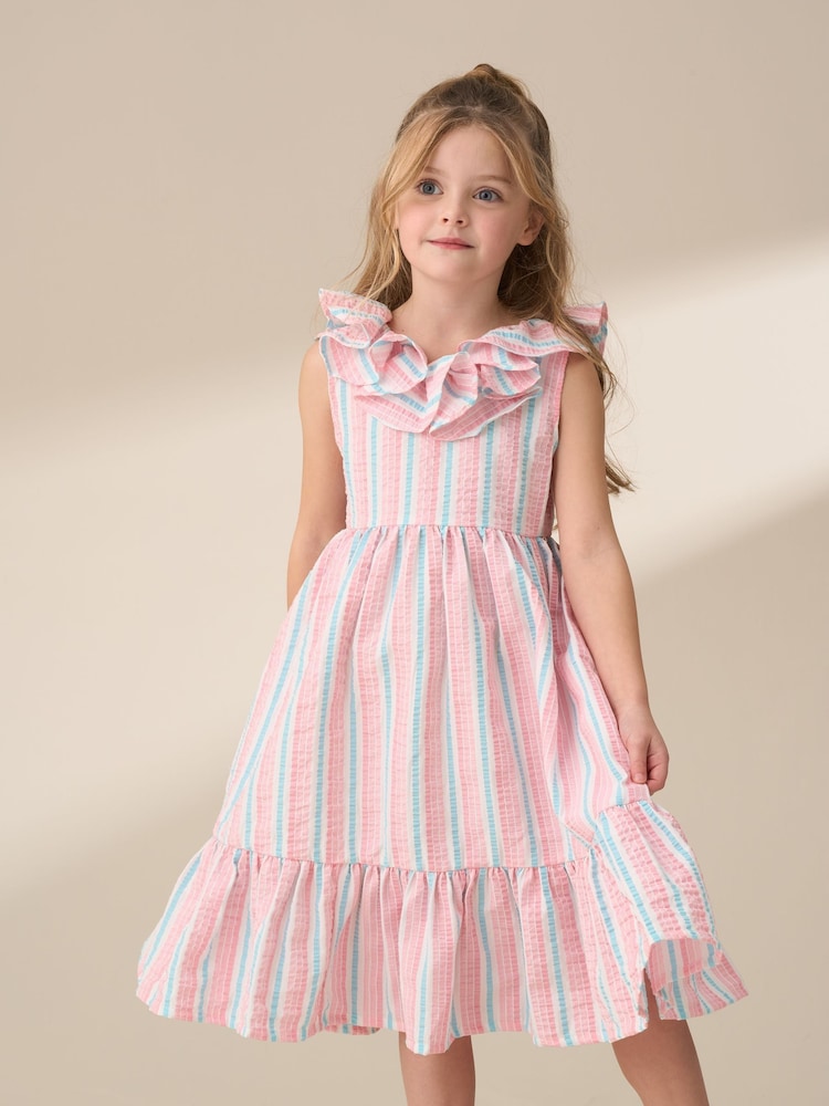 Angel & Rocket Pink Norrie Stripe Sundress - Image 1 of 7