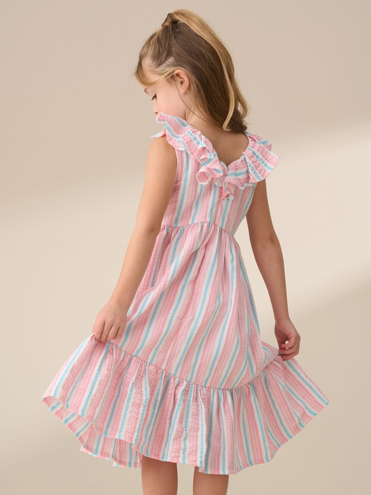 Angel & Rocket Pink Norrie Stripe Sundress - Image 2 of 7