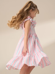 Angel & Rocket Pink Norrie Stripe Sundress - Image 3 of 7