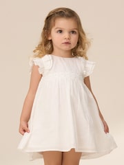 Angel & Rocket White Liberty Flower Waist 100% Cotton Dress - Image 1 of 8