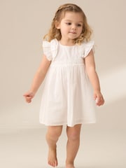 Angel & Rocket White Liberty Flower Waist 100% Cotton Dress - Image 2 of 8