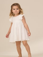 Angel & Rocket White Liberty Flower Waist 100% Cotton Dress - Image 5 of 8