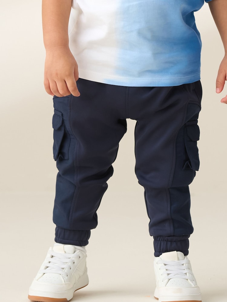 Angel & Rocket Blue Frank Panelled Joggers - Image 1 of 2