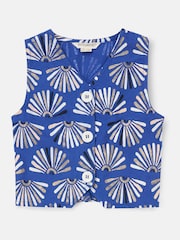 Angel & Rocket Lina Print Linen Waistcoat - Imagen 5 de 7