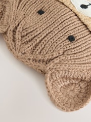Brown Bear Hat & Mittens 2 Piece Set (3mths-6yrs) - Image 3 of 4