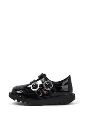 Kickers Black T Bar Meadow Shoes - Image 2 of 8