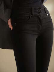 Black Wash Lift Slim And Shape Skinny Jeans - Image 4 of 8