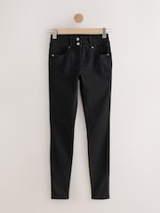 Black Wash Lift Slim And Shape Skinny Jeans - Image 6 of 8