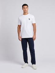 U.S. Polo Assn. Blue Mens Bedford Corduroy 5 Pocket Trousers - Image 3 of 11