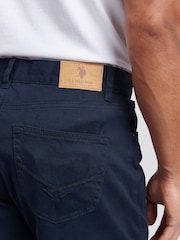 U.S. Polo Assn. Blue Mens Bedford Corduroy 5 Pocket Trousers - Image 6 of 11