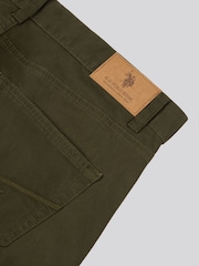 U.S. Polo Assn. Green Mens Bedford Corduroy 5 Pocket Trousers - Image 3 of 5