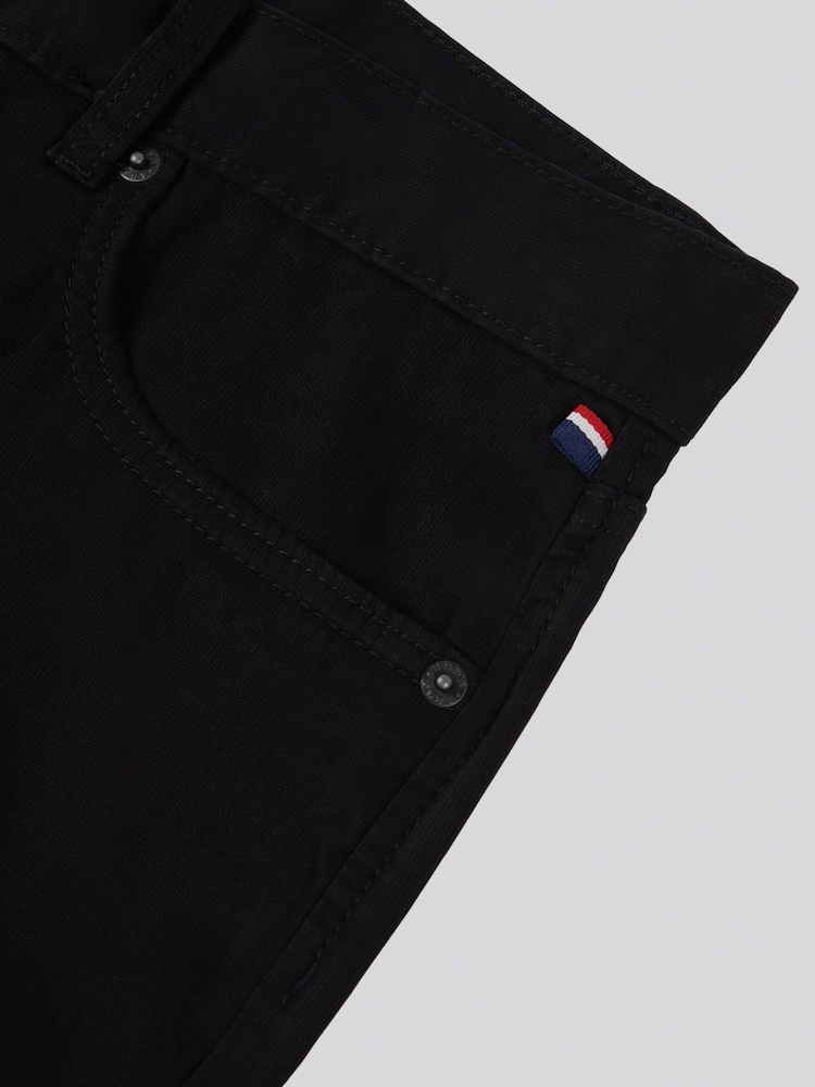 U.S. Polo Assn. Black Mens Bedford Corduroy 5 Pocket Trousers - Image 4 of 5