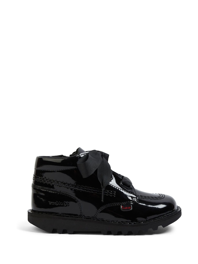Kickers Black Hi Ribbon Boots - Image 2 of 7
