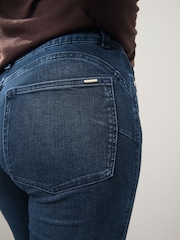 Dark Blue Denim Lift Slim And Shape Skinny Jeans - Image 4 of 7