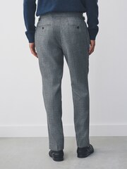 Grey Tailored Fit Wool Blend Suit Trousers - Image 3 of 4