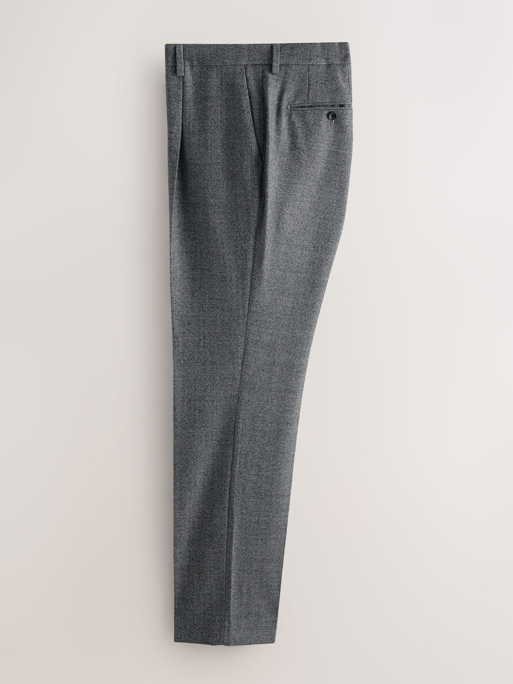 Buy Grey Tailored Fit Wool Blend Suit Trousers from Next Romania