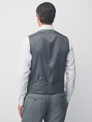 Grey Wool Blend Suit Waistcoat - Image 3 of 4