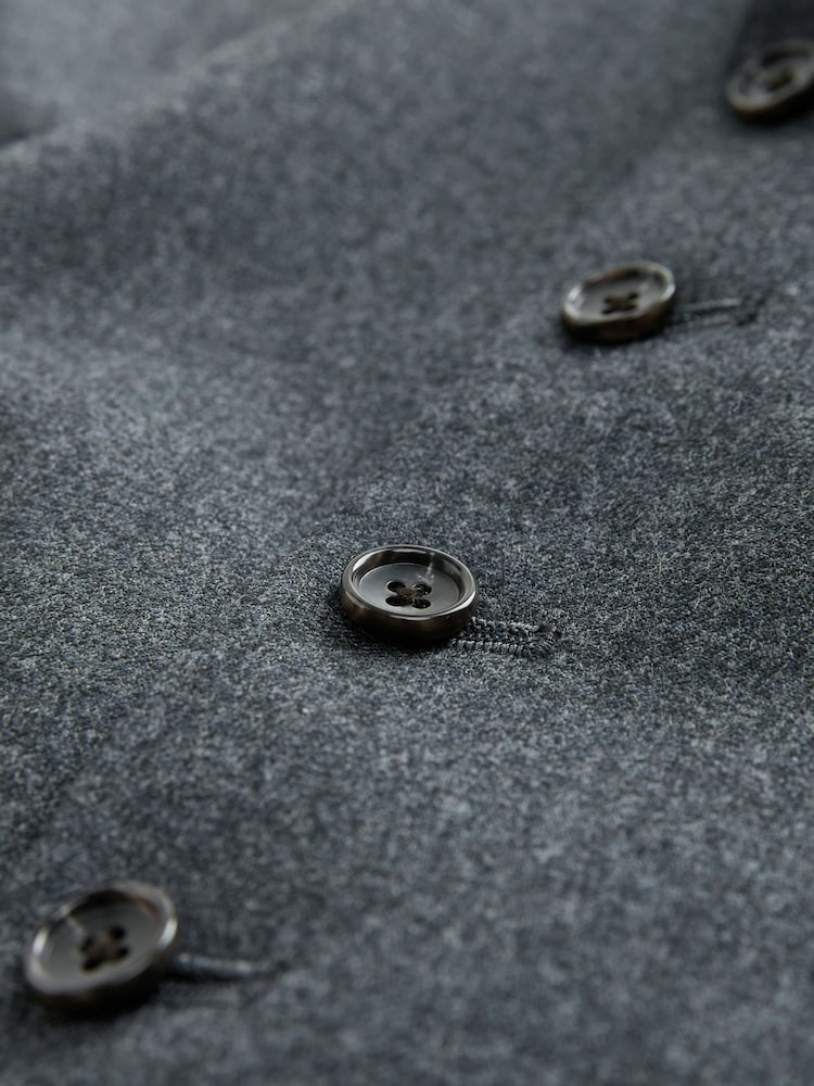 Grey Wool Blend Suit Waistcoat - Image 8 of 8 Grey Wool Blend Suit Waistcoat - Image 8 of 8