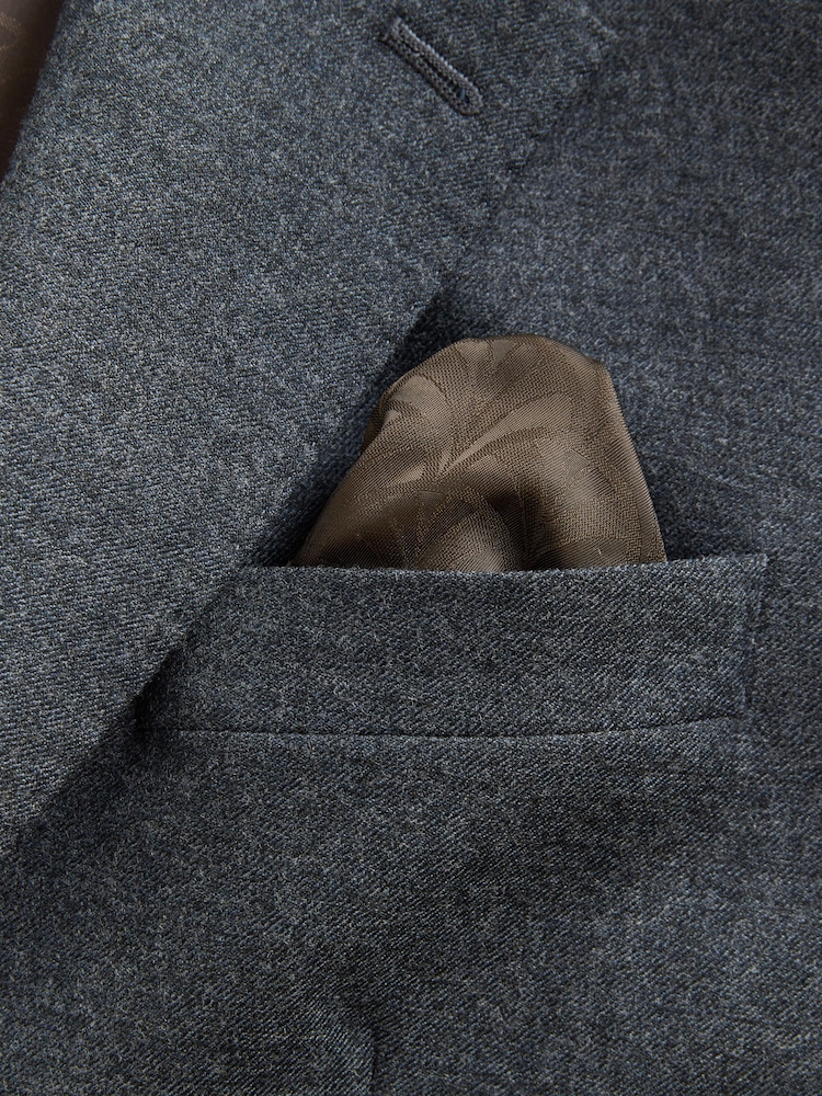 Blue Tailored Fit Wool Blend Suit Jacket - Image 5 of 5 Blue Tailored Fit Wool Blend Suit Jacket - Image 5 of 5