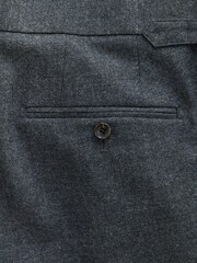 Blue Tailored Fit Wool Blend Suit Trousers - Image 10 of 11