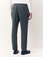 Blue Tailored Fit Wool Blend Suit Trousers - Image 3 of 11