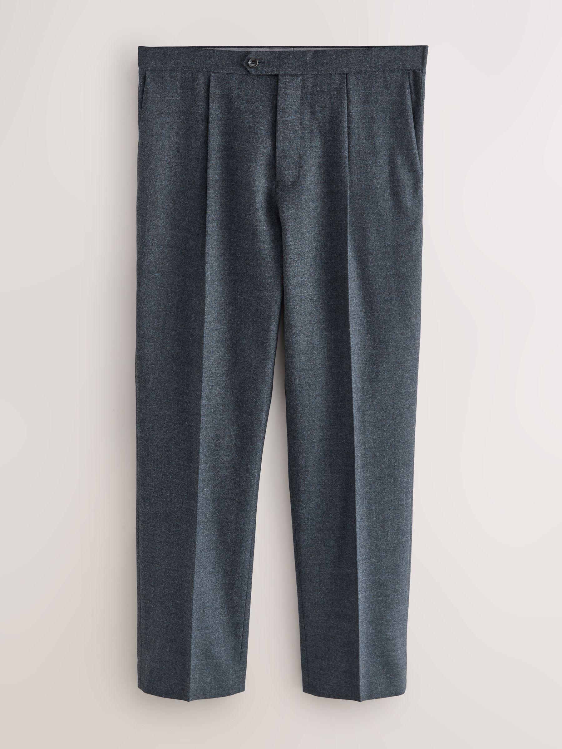 Buy Blue Tailored Fit Merino Wool Blend Suit Trousers from Next USA