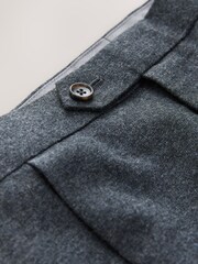 Blue Tailored Fit Wool Blend Suit Trousers - Image 9 of 11