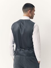 Blue Wool Blend Suit Waistcoat - Image 3 of 10