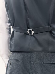 Blue Wool Blend Suit Waistcoat - Image 6 of 10