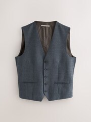 Blue Wool Blend Suit Waistcoat - Image 7 of 10
