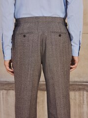 Neutral Tailored Fit Wool Blend Suit Trousers - Image 10 of 11