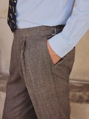 Neutral Tailored Fit Wool Blend Suit Trousers - Image 11 of 11