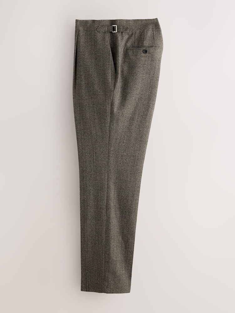 Neutral Tailored Fit Wool Blend Suit Trousers - Image 2 of 11