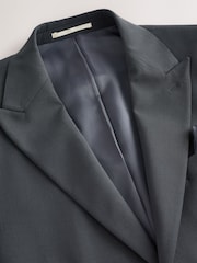 Charcoal Grey Slim Fit Motion Flex Wool Blend Suit Jacket - Image 6 of 10