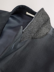 Charcoal Grey Slim Fit Motion Flex Wool Blend Suit Jacket - Image 8 of 10