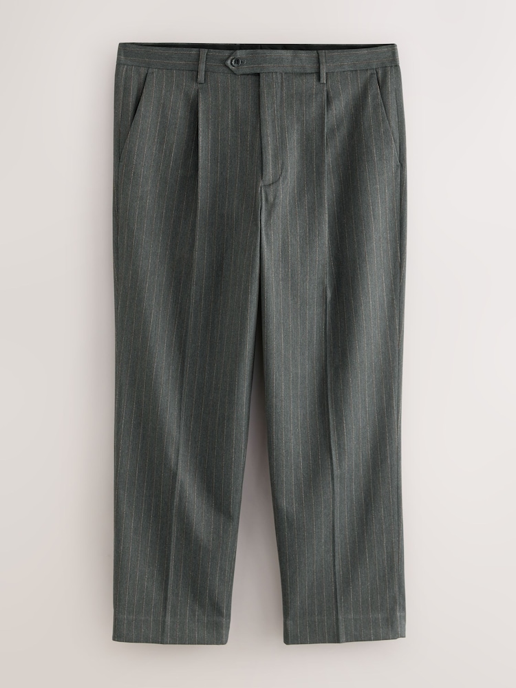 Grey Slim Fit Motion Flex Wool Blend Suit Trousers - Image 1 of 5 Grey Slim Fit Motion Flex Wool Blend Suit Trousers - Image 1 of 5