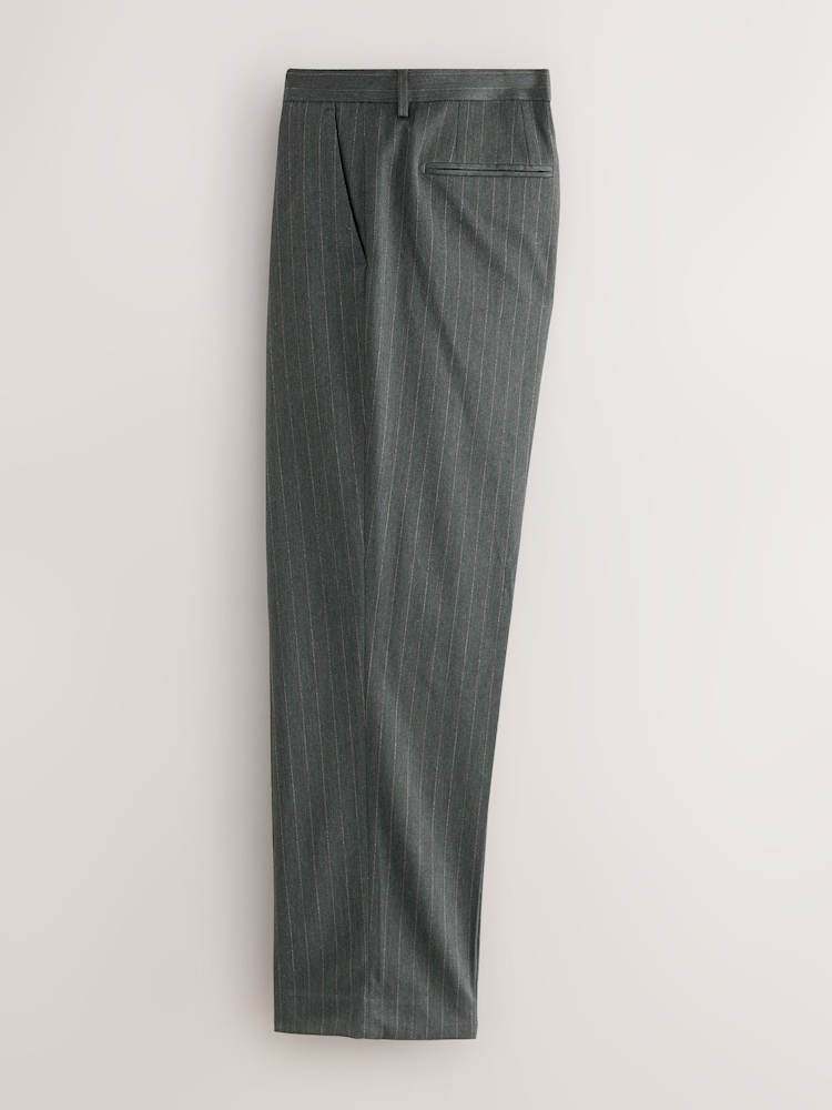 Grey Slim Fit Motion Flex Wool Blend Suit Trousers - Image 2 of 5 Grey Slim Fit Motion Flex Wool Blend Suit Trousers - Image 2 of 5