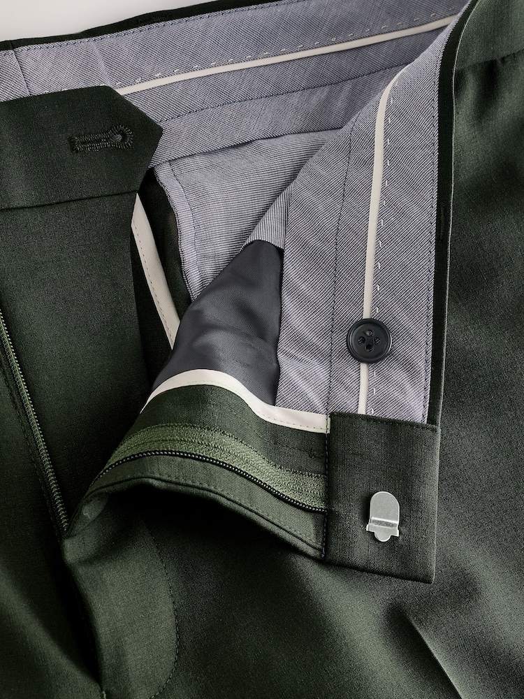 Green Slim Fit Motion Flex Wool Blend Suit Trousers - Image 10 of 10 Green Slim Fit Motion Flex Wool Blend Suit Trousers - Image 10 of 10