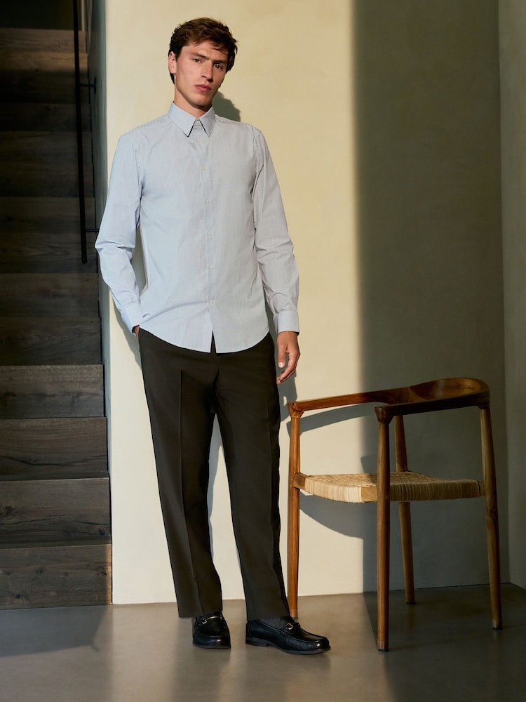 Green Slim Fit Motion Flex Wool Blend Suit Trousers - Image 2 of 10 Green Slim Fit Motion Flex Wool Blend Suit Trousers - Image 2 of 10