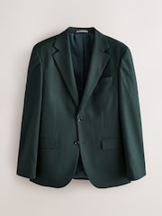 Green Slim Fit Flannel Suit Jacket - Image 6 of 10