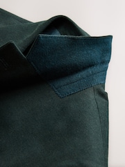 Green Slim Fit Flannel Suit Jacket - Image 9 of 10