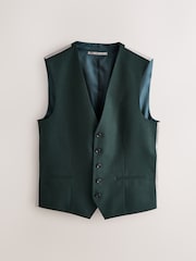 Green Flannel Suit Waistcoat - Image 6 of 8