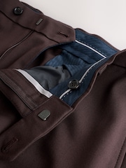 Brown Tailored Fit Motionflex Stretch Suit Trousers - Image 4 of 6