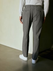Neutral Slim Fit Striped Suit Trousers - Image 3 of 9