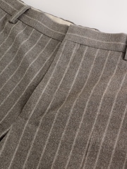 Neutral Slim Fit Striped Suit Trousers - Image 7 of 9