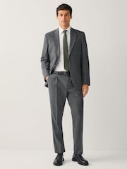 Grau - Tailored Fit Wool Blend Stripe Suit Trousers - Bild 2 von 10