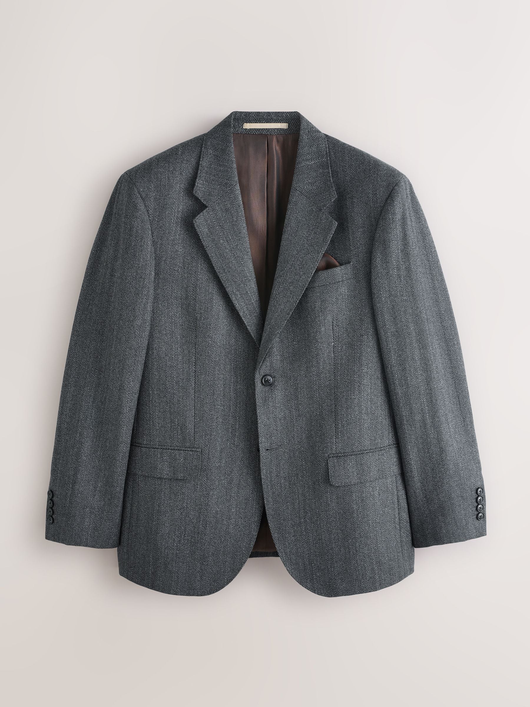 Buy Charcoal Grey Regular Fit Signature Marzotto 100% Italian Wool